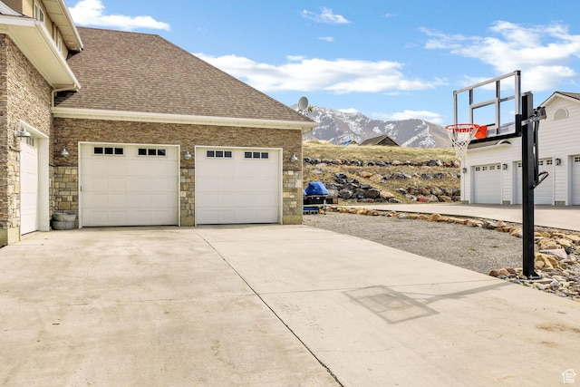 116 N 820 E, Hyde Park, UT 84318 - exterior space featuring a mountain view and concrete driveway