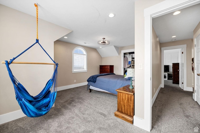116 N 820 E, Hyde Park, UT 84318 - bedroom featuring baseboards, recessed lighting, and carpet