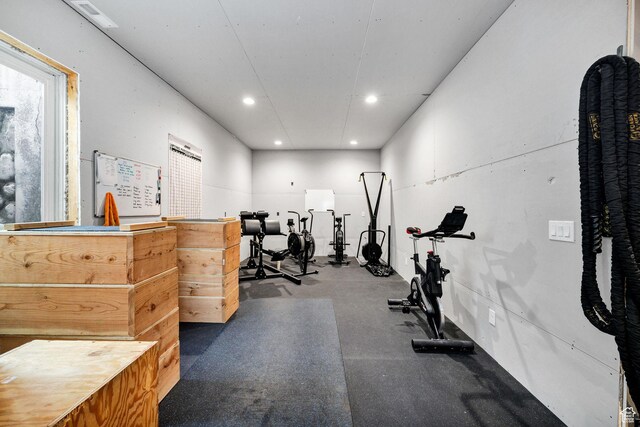 116 N 820 E, Hyde Park, UT 84318 - workout area with visible vents and recessed lighting