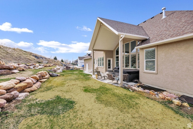 116 N 820 E, Hyde Park, UT 84318 - view of yard with a patio and a hot tub