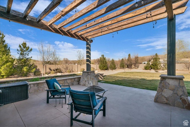 580 S 920 W, Hurricane, UT 84737 - view of patio with fence and a pergola