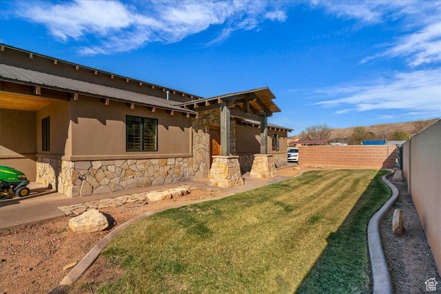 580 S 920 W, Hurricane, UT 84737 - exterior space featuring a fenced backyard and a patio area