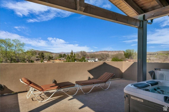580 S 920 W, Hurricane, UT 84737 - view of patio featuring a balcony and a mountain view