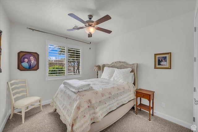 875 E Roadrunner Dr, Washington, UT 84780 - bedroom featuring baseboards, carpet floors, and a ceiling fan