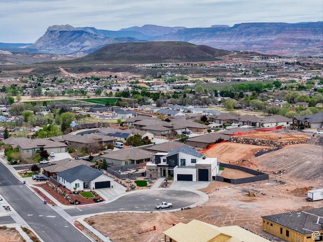 1516 W 800th Cir S, Hurricane, UT 84737 - aerial view with a residential view and a mountain view