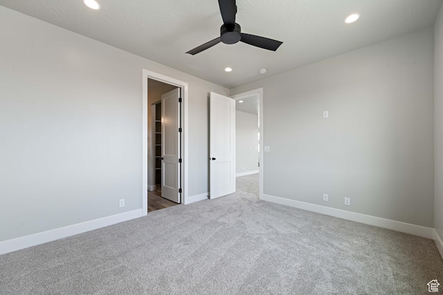 1516 W 800th Cir S, Hurricane, UT 84737 - unfurnished bedroom featuring baseboards, recessed lighting, and carpet