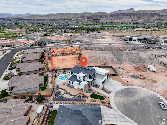 1516 W 800th Cir S, Hurricane, UT 84737 - drone / aerial view featuring a mountain view