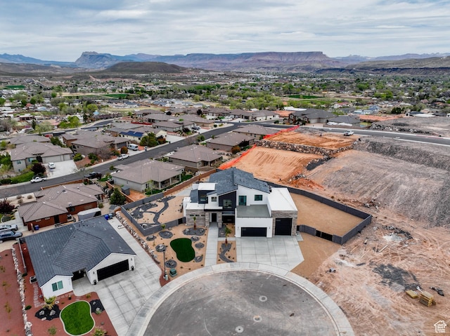 1516 W 800th Cir S, Hurricane, UT 84737 - birds eye view of property featuring a residential view and a mountain view