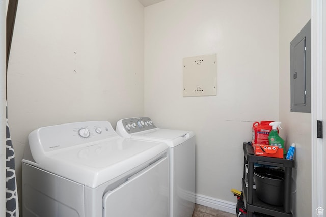 343 S 790 W Unit 301, Pleasant Grove, UT 84062 - washroom with electric panel, baseboards, washing machine and clothes dryer, and laundry area