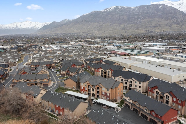 343 S 790 W Unit 301, Pleasant Grove, UT 84062 - drone / aerial view featuring a residential view and a mountain view