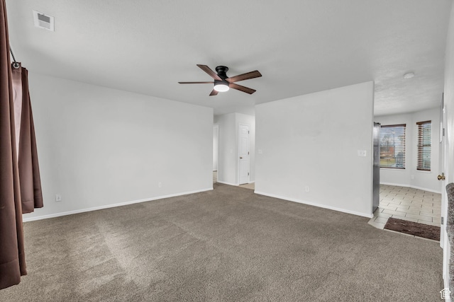 987 S 790 W, Lehi, UT 84043 - carpeted spare room featuring baseboards, visible vents, and a ceiling fan