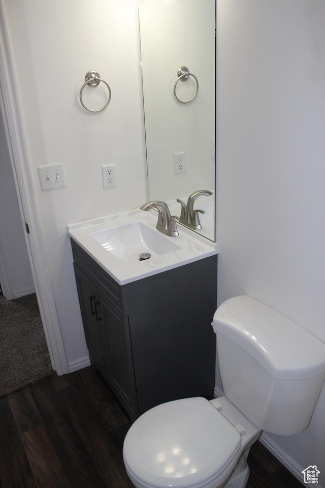 987 S 790 W, Lehi, UT 84043 - bathroom featuring wood finished floors, toilet, and vanity