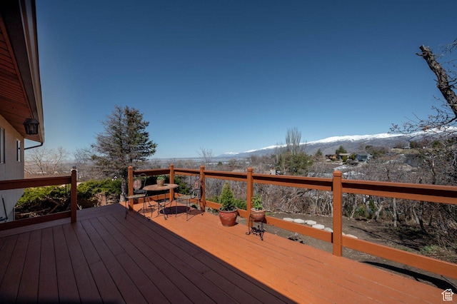 761 E Raygene Way S, North Salt Lake, UT 84054 - deck with a mountain view