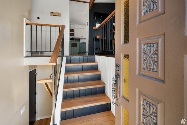 761 E Raygene Way S, North Salt Lake, UT 84054 - staircase with wood finished floors