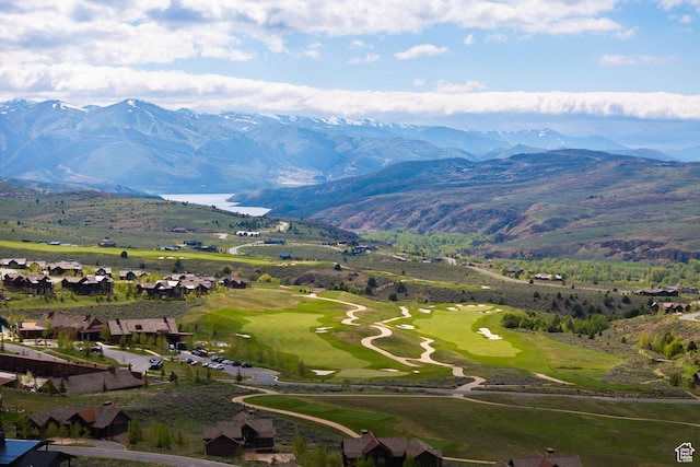 7045 E Moon Light Dr, Heber City, UT 84032 - mountain view featuring a golf club and nearby suburban area