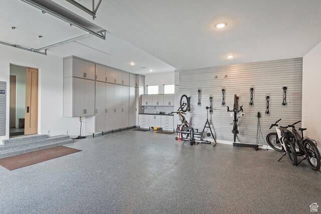 7045 E Moon Light Dr, Heber City, UT 84032 - garage featuring recessed lighting