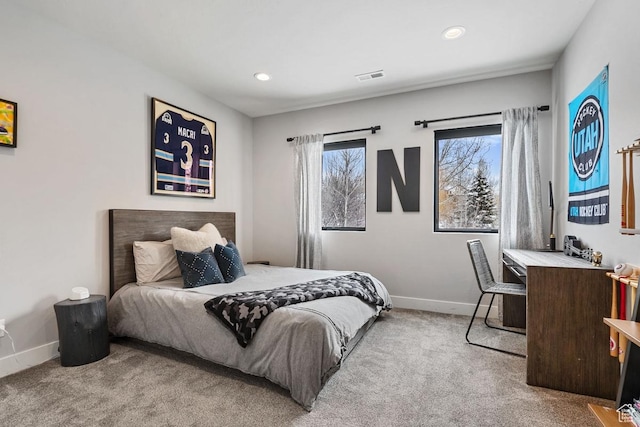 8680 Saddleback Cir, Park City, UT 84098 - bedroom with carpet, baseboards, and recessed lighting