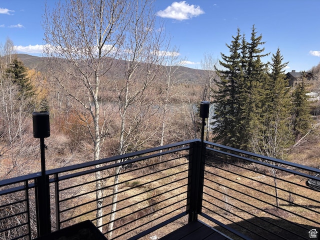 8680 Saddleback Cir, Park City, UT 84098 - wooden deck featuring a mountain view