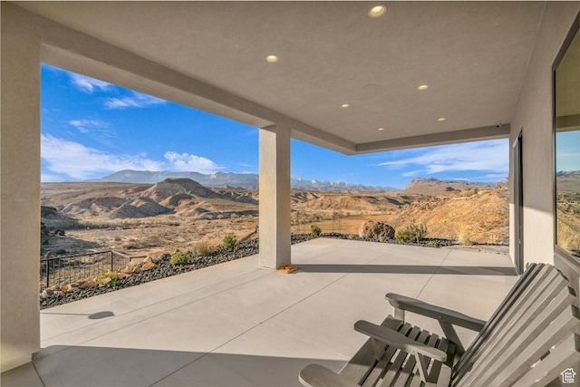599 W 170 S, La Verkin, UT 84745 - view of patio / terrace featuring a mountain view