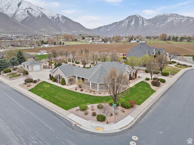 1325 W Park Meadows Dr, Mapleton, UT 84664 - aerial view with a mountain view
