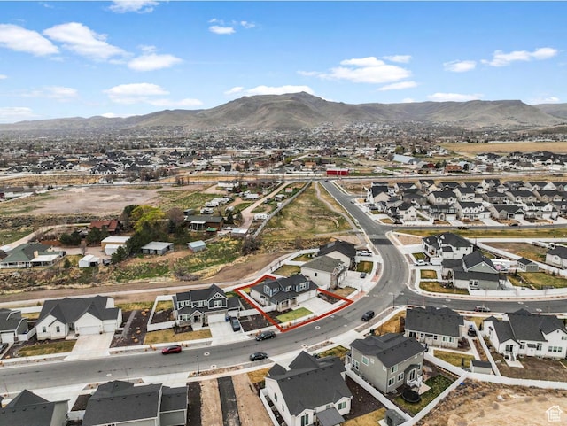 13099 S Twisted Oak Dr, Herriman, UT 84096 - bird's eye view featuring a residential view and a mountain view
