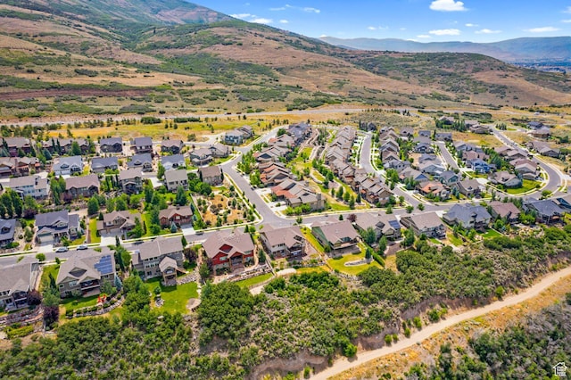 5265 N Laurelwood St N, Heber City, UT 84032 - bird's eye view featuring a mountain view and a residential view