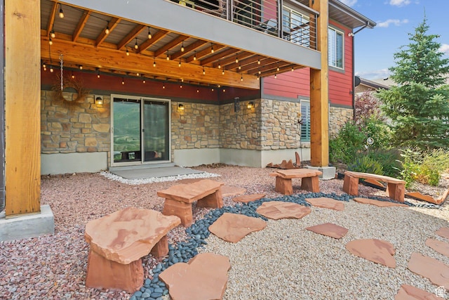 5265 N Laurelwood St N, Heber City, UT 84032 - view of patio / terrace featuring a balcony
