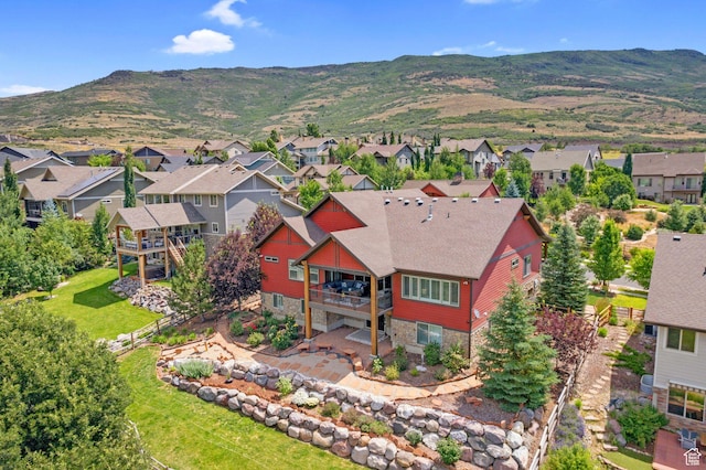 5265 N Laurelwood St N, Heber City, UT 84032 - drone / aerial view featuring a residential view and a mountain view