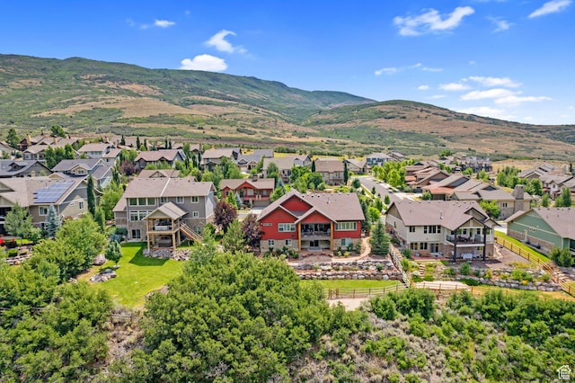 5265 N Laurelwood St N, Heber City, UT 84032 - aerial view with a mountain view and a residential view