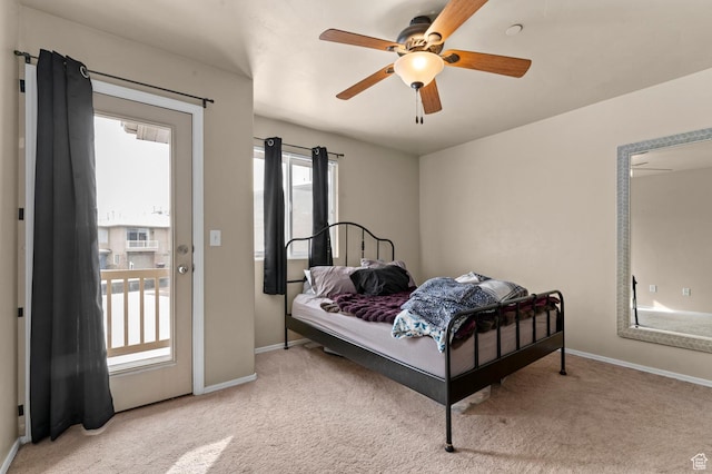 6613 W Ivy Gable Dr, West Jordan, UT 84081 - carpeted bedroom with baseboards and ceiling fan