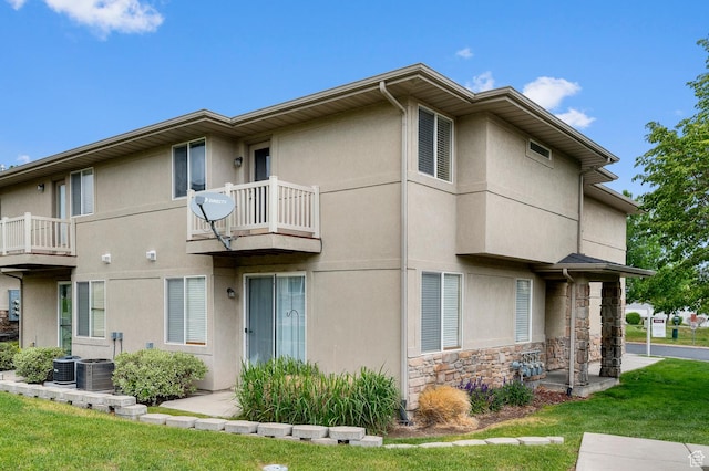 6613 W Ivy Gable Dr, West Jordan, UT 84081 - view of property with central AC unit