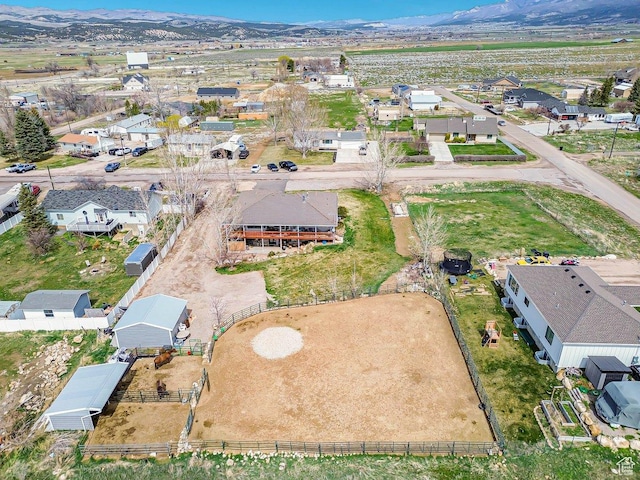 170 E 400 N, Mount Pleasant, UT 84647 - drone / aerial view featuring a mountain view and a residential view