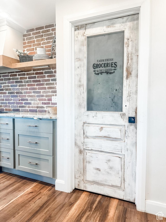 690 N Main St, Antimony, UT 84712 - room details featuring baseboards and wood finished floors