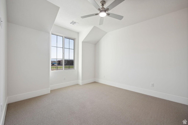 3087 E 2220 S, St George, UT 84790 - additional living space with light carpet, ceiling fan, and baseboards