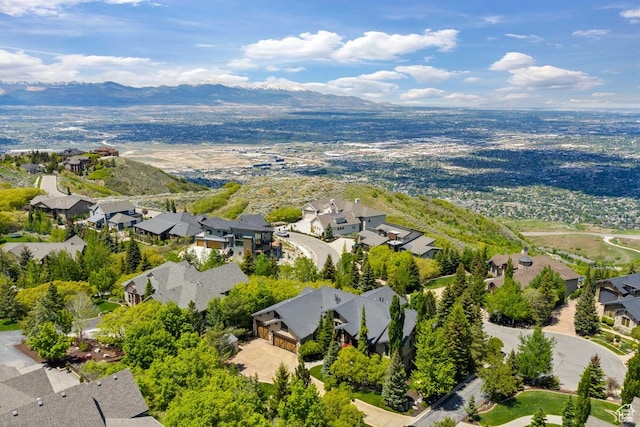 1562 E Granite Brook Ct S, Draper, UT 84020 - aerial view of residential area with a mountain backdrop