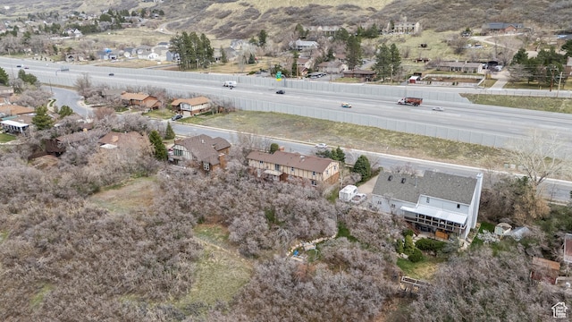 drone / aerial view with a residential view