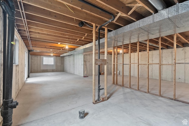 view of basement