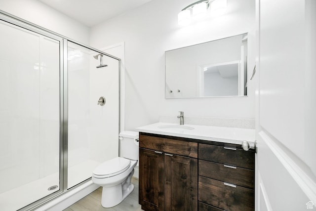 538 N 550 W, Smithfield, UT 84335 - full bathroom featuring toilet, vanity, and a shower stall