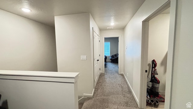 1794 N 1260 E, Payson, UT 84651 - hallway with baseboards, carpet floors, and visible vents