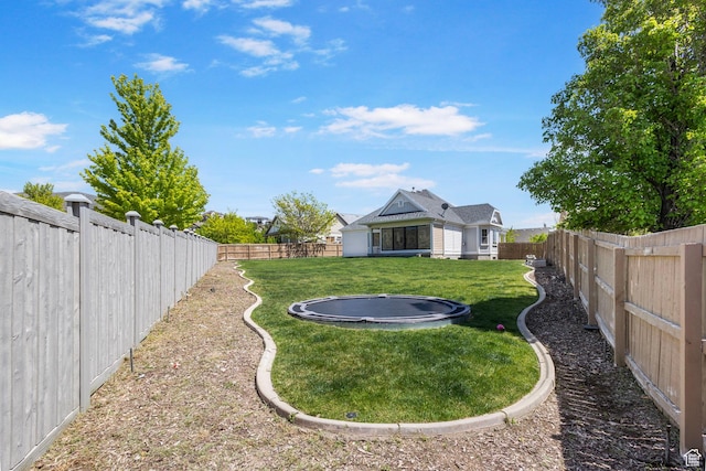 5025 N Shady Bend Ln, Lehi, UT 84043 - view of yard with a trampoline
