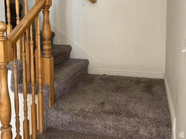 890 E Chase Brook Ln S, Millcreek, UT 84107 - stairs featuring baseboards and carpet floors