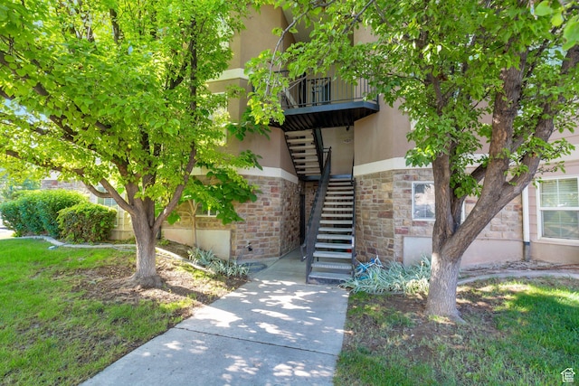 1476 W Brunello Dr S Unit C-5, Bluffdale, UT 84065 - view of property with stairway