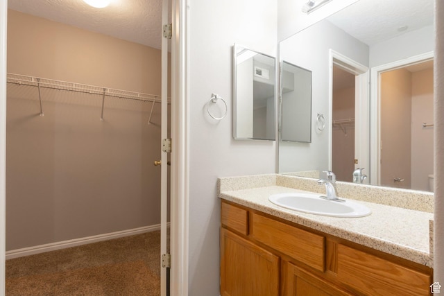 1476 W Brunello Dr S Unit C-5, Bluffdale, UT 84065 - bathroom with vanity and a walk in closet