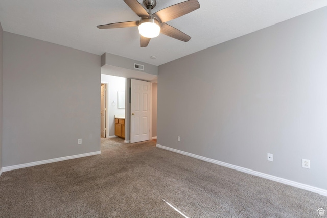 1476 W Brunello Dr S Unit C-5, Bluffdale, UT 84065 - unfurnished bedroom with light colored carpet and ceiling fan