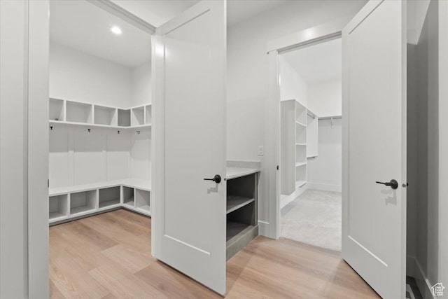 1065 W 125 S, Lehi, UT 84043 - mudroom featuring light wood-type flooring and recessed lighting