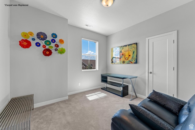 3032 W Cramden Dr, Lehi, UT 84043 - sitting room with baseboards, visible vents, and carpet flooring