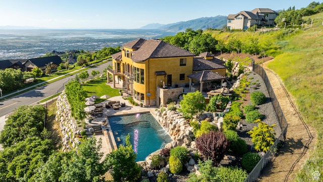 4757 Hidden Lake Dr, Bountiful, UT 84010 - birds eye view of property featuring a mountain view