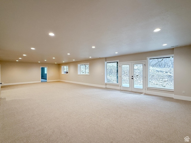 4014 N Dillon Way N, Ogden, UT 84414 - spare room featuring baseboards, recessed lighting, and light carpet