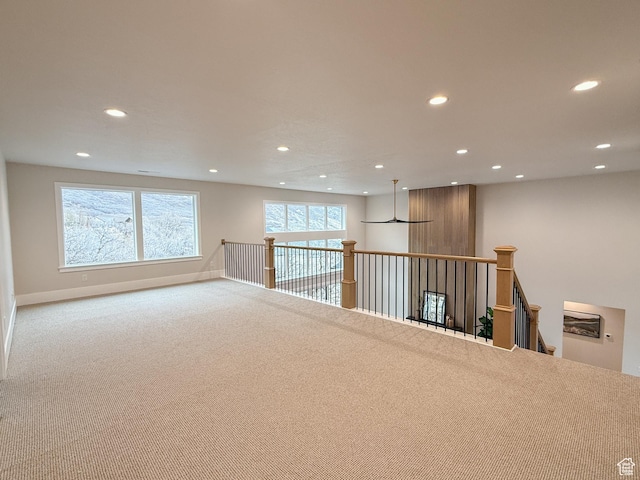 4014 N Dillon Way N, Ogden, UT 84414 - spare room featuring baseboards, carpet, and recessed lighting