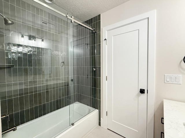 4014 N Dillon Way N, Ogden, UT 84414 - full bath with bath / shower combo with glass door and a textured ceiling
